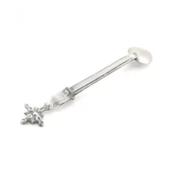 Cucchiaino Per Incenso In Ottone Argentato 14 Cm -Vendite Consumabili 210024b 550x550w