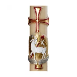 Cero Pasquale Cera D'api Agnello Rosso Argento Oro 8x120 Cm 9 Cero Pasquale Cera D'api Agnello Rosso Argento Oro 8x120 Cm -Vendite Consumabili 2930017 2 cero pasquale cera d api agnello rosso argento oro altezza cm 120 550x550w