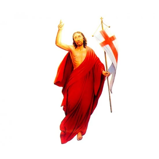 Adesivo Cero Pasquale Gesù Risorto Classico 2 Adesivo Cero Pasquale Gesù Risorto Classico - immagine 2