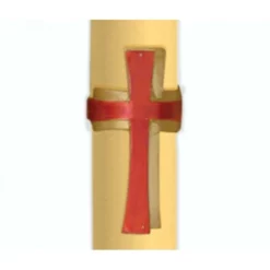 Cero Pasquale Cera D'api Croce Rossa E Oro 8x120 Cm -Vendite Consumabili 2930040 cero pasquale cera d api croce rossa e oro 80x120 cmb 550x550w