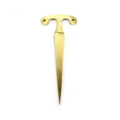 Stiletto In Metallo Dorato 17 Cm