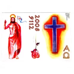 Adesivo Per Cero Pasquale Gesù Risorto E Croce