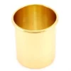 Bossolo Portacero In Ottone Dorato Diametro 8 Cm