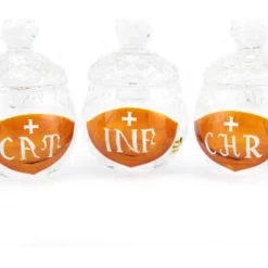 Servizio Oli Santi In Cristallo Bohemia Piatto 20x11x2,5 Cm -Vendite Consumabili 340026 3 servizio oli santi in cristallo bohemia misura piatto cm 20x11x2 5 550x550w