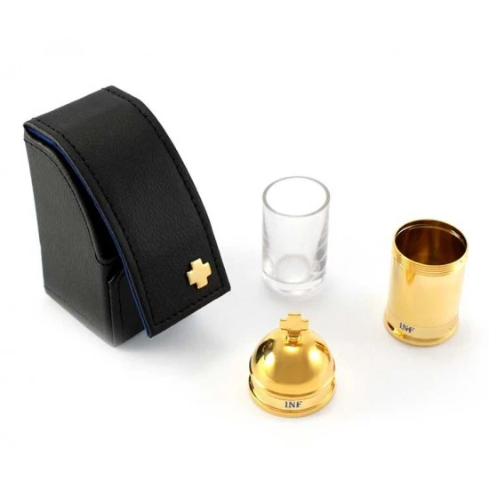 Vasetto Olio Infermi Con Astuccio Nero 8x3,5 Cm 1 Vasetto Olio Infermi Con Astuccio Nero 8x3,5 Cm