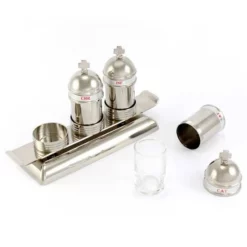 Astuccio 3 Vasetti Per Oli In Ottone E Vassoio -Vendite Consumabili 340041 2 astuccio con 3 vasetti per oli in ottone argentato su vassoio 550x550w