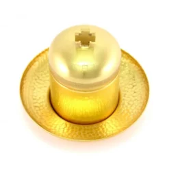 Vasetto Oli Santi Catecumeni Piattino Inglobato 8,5 Cm -Vendite Consumabili 340069 vasetto oli santi catecumeni con piattino inglobato 8 5 cmb 550x550w