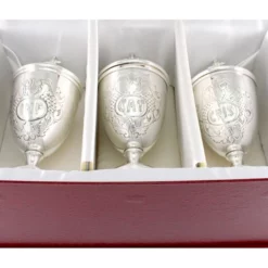 Servizio Oli Santi Ottone Argentato Cesellato 20 Cm -Vendite Consumabili 340072 servizio oli santi ottone argentato cesellato 20 cmc 550x550w