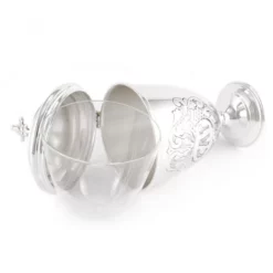 Servizio Oli Santi Ottone Argentato Cesellato 20 Cm -Vendite Consumabili 340072 servizio oli santi ottone argentato cesellato 20 cmd 550x550w