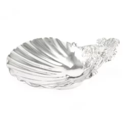 Conchiglia In Metallo Argentato 13x4,5x15 Cm -Vendite Consumabili 340079 conchiglia in metallo argentato 13x4 5x15 cmc 550x550w