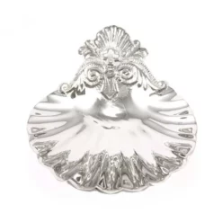 Conchiglia In Metallo Argentato 13x4,5x15 Cm -Vendite Consumabili 340079 conchiglia in metallo argentato 13x4 5x15 cmd 550x550w