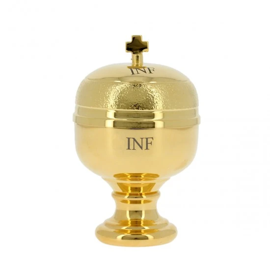 Vasetto Oli Santi Metallo Infermi 7x11 Cm 1 Vasetto Oli Santi Metallo Infermi 7x11 Cm