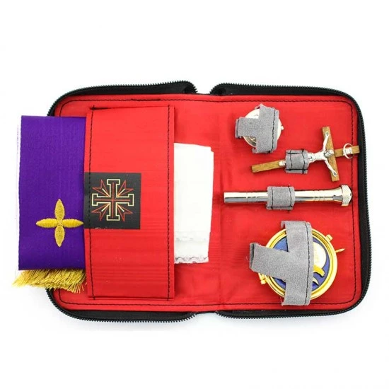 Astuccio Per Viatico Scamosciato Grigio 16x11 Cm 1 Astuccio Per Viatico Scamosciato Grigio 16x11 Cm