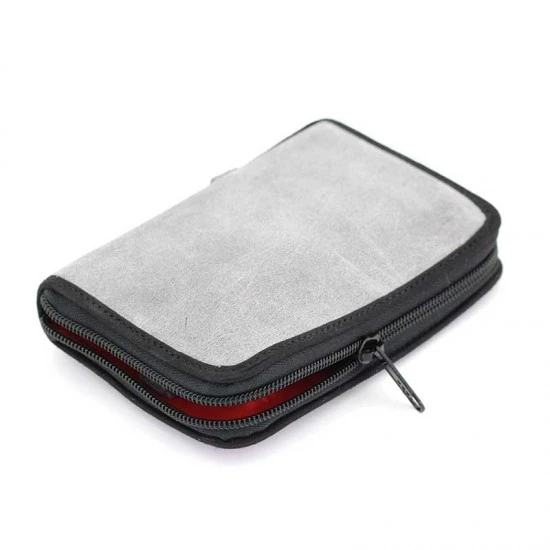 Astuccio Per Viatico Scamosciato Grigio 16x11 Cm 3 Astuccio Per Viatico Scamosciato Grigio 16x11 Cm - immagine 3