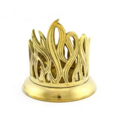 Portacero Da Mensa In Metallo Dorato 11 Cm -Vendite Consumabili 480025 portacero da mensa in metallo dorato altezza cm 11d 550x550w