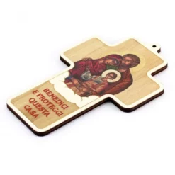 Croce In Legno Sacra Famiglia 15x24 Cm -Vendite Consumabili 5000186 croce in legno sacra famiglia 15x24 cmc 550x550w