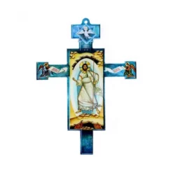 Croce In Plexiglas Icona Gesù Risorto 10x13,5 Cm