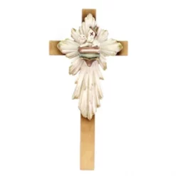 Croce Agnello Pasquale In Legno 10x20 Cm