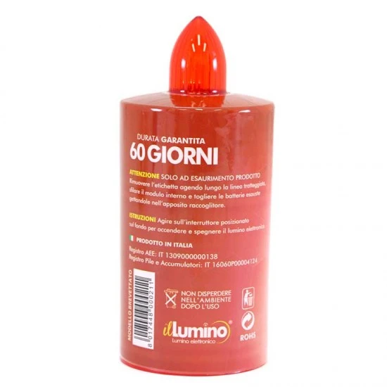 Lumino Elettronico Sacro Cuore Diametro 5,5 Cm 14 Cm 2 Lumino Elettronico Sacro Cuore Diametro 5,5 Cm 14 Cm - immagine 2