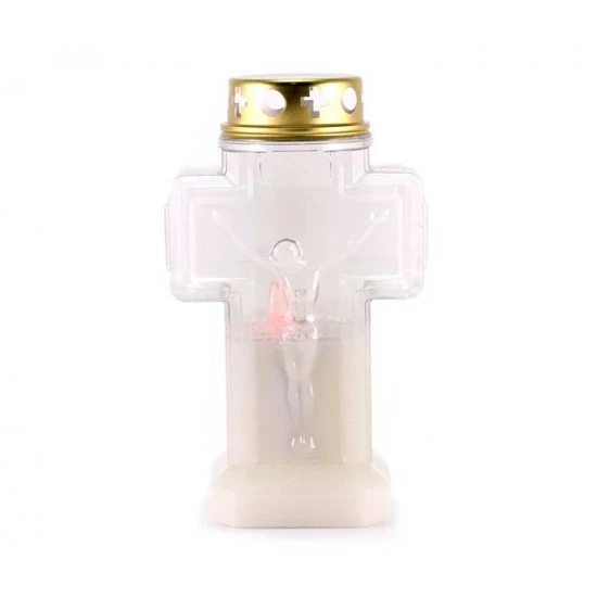 Lampada Elettronica Croce Bianca 19 Cm 1 Lampada Elettronica Croce Bianca 19 Cm