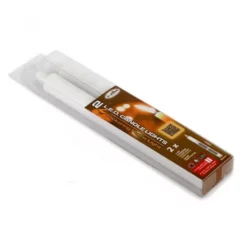 Candela Plastica Bianca Con Led 25x2,3 Cm -Vendite Consumabili 550022 candela bianca a led 25 cm 2 pezzib 550x550w