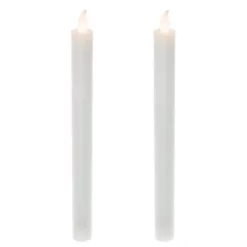 Candela Plastica Bianca Con Led 25x2,3 Cm -Vendite Consumabili 550022 candela bianca a led 25 cm 2 pezzie 550x550 1
