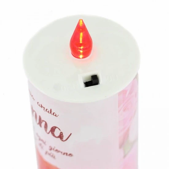 Lumino Elettronico Dedica Nonna 15 Cm 2 Lumino Elettronico Dedica Nonna 15 Cm - immagine 2