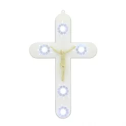 Croce Luminosa Led A Pile 16x25 Cm