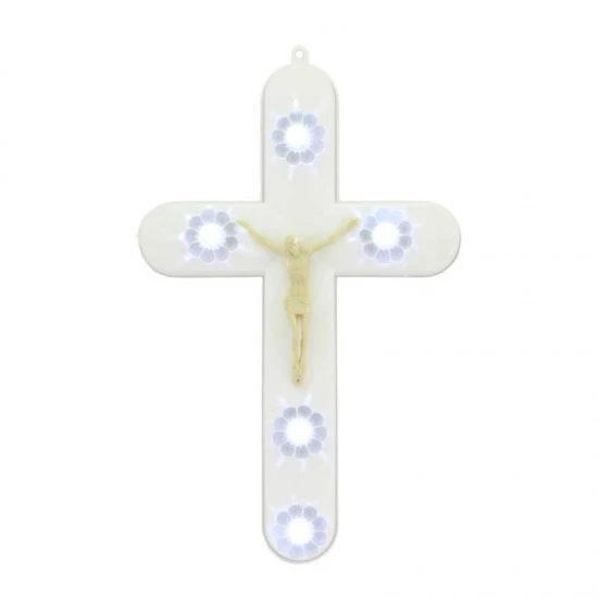 Croce Luminosa Led A Pile 16x25 Cm 1 Croce Luminosa Led A Pile 16x25 Cm