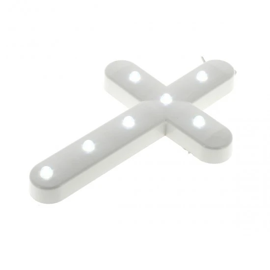 Croce Luminosa 7 Led Bianco 24V 16x25 Cm 2 Croce Luminosa 7 Led Bianco 24V 16x25 Cm - immagine 2