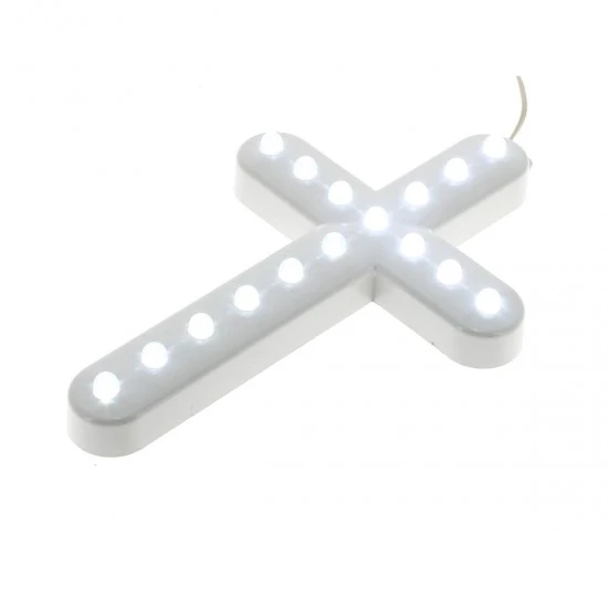 Croce Luminosa 16 Led Bianco 24V 16x25 Cm 2 Croce Luminosa 16 Led Bianco 24V 16x25 Cm - immagine 2
