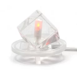 Lampada Elettrica In Plexiglass Cubo