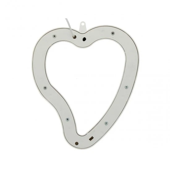 Cuore Luminoso 16 Led Bianco 24V 18x21 Cm 3 Cuore Luminoso 16 Led Bianco 24V 18x21 Cm - immagine 3