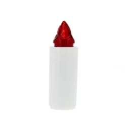 Candela Elettronica Led Rosso Durata 1 Anno 3x9,5 Cm