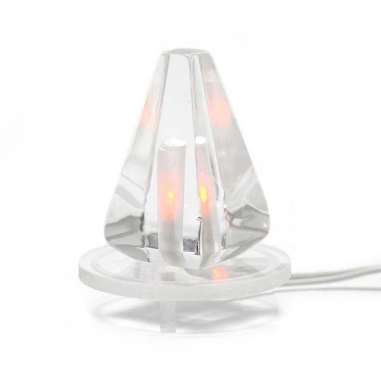 Lampada Elettrica In Plexiglass Piramide 1 Lampada Elettrica In Plexiglass Piramide