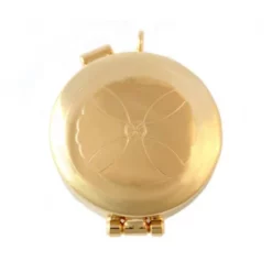 Teca Eucaristica Croce Incisa Diametro 4 Cm