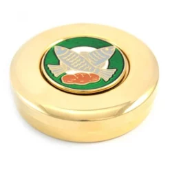 Teca Per Ostie Pane E Pesci In Ottone 2 Cm Diametro 8 Cm -Vendite Consumabili 570030 1 teca per ostie pane e pesci in ottone altezza cm 2 diametro cm 8 550x550w