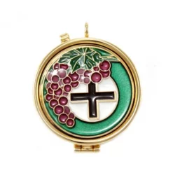 Teca Eucaristica Croce E Uva Diametro 5,4 Cm