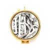 Teca Eucaristica Ihs E Spiga Diametro 5,4 Cm