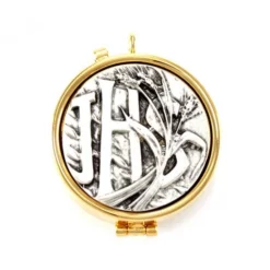 Teca Eucaristica Ihs E Spiga Diametro 5,4 Cm