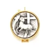 Teca Eucaristica Agnello E Croce Diametro 5,4 Cm