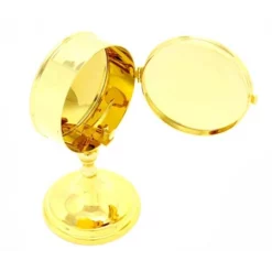 Teca Eucaristica Con Lunetta Ottone Dorato 19 Cm -Vendite Consumabili 570041 teca eucaristica con lunetta ottone dorato altezza 19 cme 550x550w