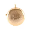 Teca Eucaristica Con IHS Inciso Diametro 5,5 Cm