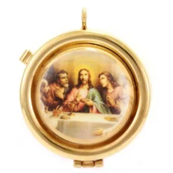 Teca Porta Ostie In Ulivo Ultima Cena Diametro 6 Cm