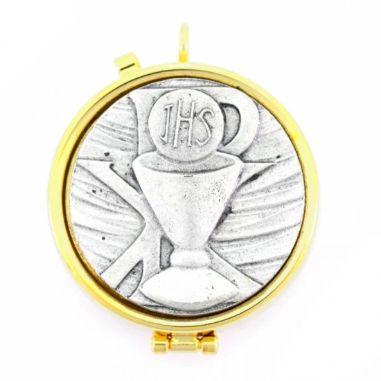 Teca Eucaristica Placca Calice Pax Diametro 5,4 Cm 1 Teca Eucaristica Placca Calice Pax Diametro 5,4 Cm