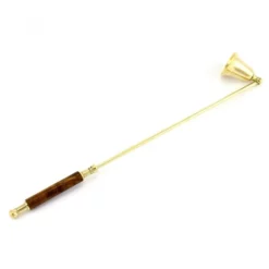 Spegni Candele In Metallo Dorato 35 Cm