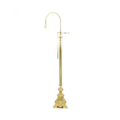 Porta Turibolo Ottone Dorato 130 Cm