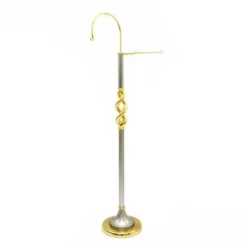 Porta Turibolo Spirale In Metallo Bicolore 130 Cm