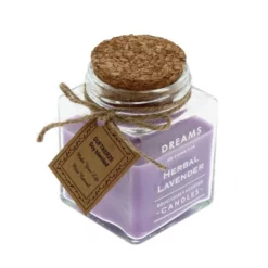 Candela Profumata In Vetro Dreams 6,5x9 Cm -Vendite Consumabili candela profumata in vetro lavanda 65x9 cm17000505c 550x550 1