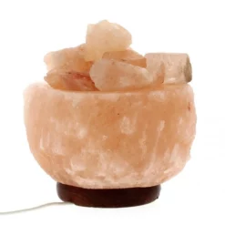 Lampada Di Sale Dell'Himalaya Ciotola Con Pezzettoni 15 Cm